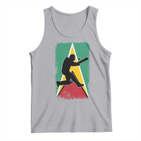 Guyana Cricket Tank Top Retro Vintage Sport Guyanese Flag West Indies Cricket Fan