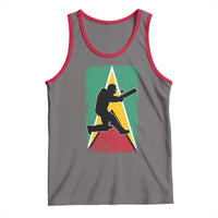 Guyana Cricket Tank Top Retro Vintage Sport Guyanese Flag West Indies Cricket Fan