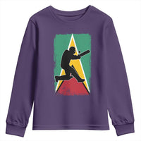 Guyana Cricket Youth Sweatshirt Retro Vintage Sport Guyanese Flag West Indies Cricket Fan