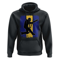 Barbados Cricket Hoodie Retro Vintage Sport Bajan Flag West Indies Cricket Fan
