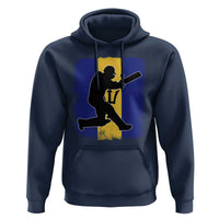 Barbados Cricket Hoodie Retro Vintage Sport Bajan Flag West Indies Cricket Fan