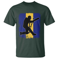 Barbados Cricket T Shirt Retro Vintage Sport Bajan Flag West Indies Cricket Fan