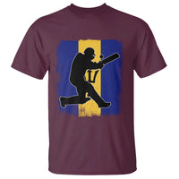 Barbados Cricket T Shirt Retro Vintage Sport Bajan Flag West Indies Cricket Fan
