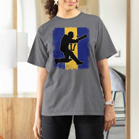 Barbados Cricket T Shirt For Women Retro Vintage Sport Bajan Flag West Indies Cricket Fan