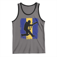 Barbados Cricket Tank Top Retro Vintage Sport Bajan Flag West Indies Cricket Fan