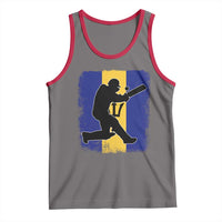 Barbados Cricket Tank Top Retro Vintage Sport Bajan Flag West Indies Cricket Fan