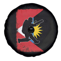 Antigua and Barbuda Cricket Spare Tire Cover Retro Vintage Sport Antiguan Flag West Indies Cricket Fan