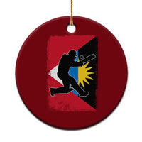 Antigua and Barbuda Cricket Ceramic Ornament Retro Vintage Sport Antiguan Flag West Indies Cricket Fan