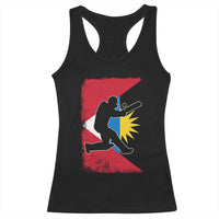 Antigua and Barbuda Cricket Racerback Tank Top Retro Vintage Sport Antiguan Flag West Indies Cricket Fan