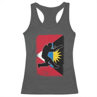 Antigua and Barbuda Cricket Racerback Tank Top Retro Vintage Sport Antiguan Flag West Indies Cricket Fan