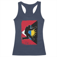 Antigua and Barbuda Cricket Racerback Tank Top Retro Vintage Sport Antiguan Flag West Indies Cricket Fan