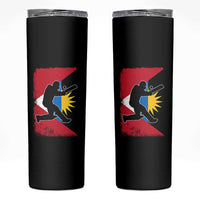Antigua and Barbuda Cricket Skinny Tumbler Retro Vintage Sport Antiguan Flag West Indies Cricket Fan