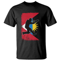 Antigua and Barbuda Cricket T Shirt Retro Vintage Sport Antiguan Flag West Indies Cricket Fan