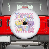 Just A Girl Who Loves Squishies Spare Tire Cover Cute Kawaii Dumpling Graphic Coquette Bow Girls