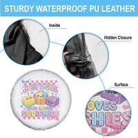Just A Girl Who Loves Squishies Spare Tire Cover Cute Kawaii Dumpling Graphic Coquette Bow Girls