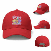 Just A Girl Who Loves Squishies Baseball Cap Cute Kawaii Dumpling Graphic Coquette Bow Girls