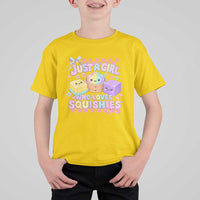 Just A Girl Who Loves Squishies T Shirt For Kid Cute Kawaii Dumpling Graphic Coquette Bow Girls