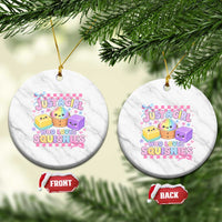 Just A Girl Who Loves Squishies Ceramic Ornament Cute Kawaii Dumpling Graphic Coquette Bow Girls