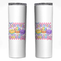 Just A Girl Who Loves Squishies Skinny Tumbler Cute Kawaii Dumpling Graphic Coquette Bow Girls