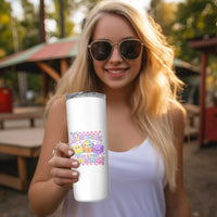 Just A Girl Who Loves Squishies Skinny Tumbler Cute Kawaii Dumpling Graphic Coquette Bow Girls
