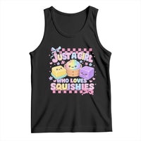 Just A Girl Who Loves Squishies Tank Top Cute Kawaii Dumpling Graphic Coquette Bow Girls