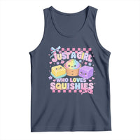 Just A Girl Who Loves Squishies Tank Top Cute Kawaii Dumpling Graphic Coquette Bow Girls