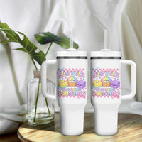 Just A Girl Who Loves Squishies Tumbler With Handle Cute Kawaii Dumpling Graphic Coquette Bow Girls