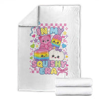 In My Squishy Era Throw Blanket Cute Kawaii Pastel Dumpling Graphic