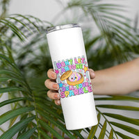 Squishy Lovers Skinny Tumbler Dont Let Anyone Dull Your Sparkle Cute Rainbow Dumpling Graphic