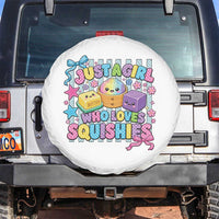 Just A Girl Who Loves Squishies Spare Tire Cover Cute Butter Dumpling Graphic Coquette Bow Girls