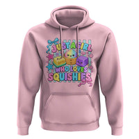 Just A Girl Who Loves Squishies Hoodie Cute Butter Dumpling Graphic Coquette Bow Girls