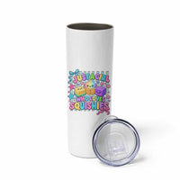 Just A Girl Who Loves Squishies Skinny Tumbler Cute Butter Dumpling Graphic Coquette Bow Girls