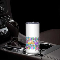 Just A Girl Who Loves Squishies Skinny Tumbler Cute Butter Dumpling Graphic Coquette Bow Girls