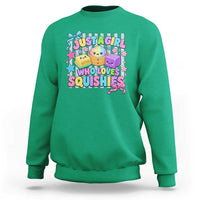 Just A Girl Who Loves Squishies Sweatshirt Cute Butter Dumpling Graphic Coquette Bow Girls