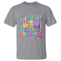 Just A Girl Who Loves Squishies T Shirt Cute Butter Dumpling Graphic Coquette Bow Girls