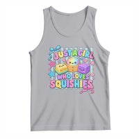 Just A Girl Who Loves Squishies Tank Top Cute Butter Dumpling Graphic Coquette Bow Girls