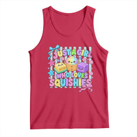 Just A Girl Who Loves Squishies Tank Top Cute Butter Dumpling Graphic Coquette Bow Girls