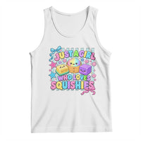 Just A Girl Who Loves Squishies Tank Top Cute Butter Dumpling Graphic Coquette Bow Girls