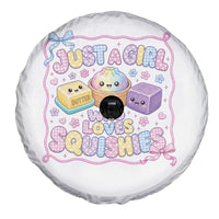 Just A Girl Who Loves Squishies Spare Tire Cover Squishy Lovers Kawaii Dumpling Graphic Coquette Bow Girls