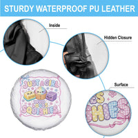 Just A Girl Who Loves Squishies Spare Tire Cover Squishy Lovers Kawaii Dumpling Graphic Coquette Bow Girls
