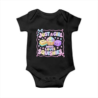 Just A Girl Who Loves Squishies Baby Onesie Squishy Lovers Kawaii Dumpling Graphic Coquette Bow Girls