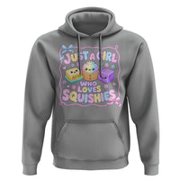 Just A Girl Who Loves Squishies Hoodie Squishy Lovers Kawaii Dumpling Graphic Coquette Bow Girls