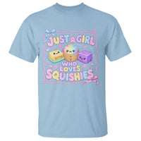 Just A Girl Who Loves Squishies T Shirt Squishy Lovers Kawaii Dumpling Graphic Coquette Bow Girls