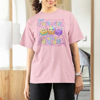 Just A Girl Who Loves Squishies T Shirt For Women Squishy Lovers Kawaii Dumpling Graphic Coquette Bow Girls