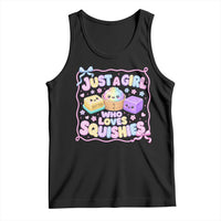 Just A Girl Who Loves Squishies Tank Top Squishy Lovers Kawaii Dumpling Graphic Coquette Bow Girls