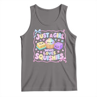 Just A Girl Who Loves Squishies Tank Top Squishy Lovers Kawaii Dumpling Graphic Coquette Bow Girls