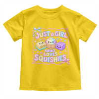 Just A Girl Who Loves Squishies Toddler T Shirt Squishy Lovers Kawaii Dumpling Graphic Coquette Bow Girls