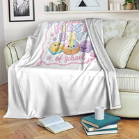 Happy First Day Of School Cute Kawaii Squishy Back To School Graphic Throw Blanket