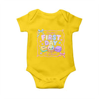 Happy First Day Of School Cute Kawaii Squishy Back To School Graphic Baby Onesie