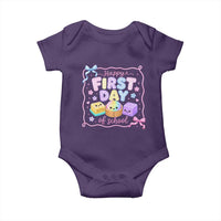Happy First Day Of School Cute Kawaii Squishy Back To School Graphic Baby Onesie